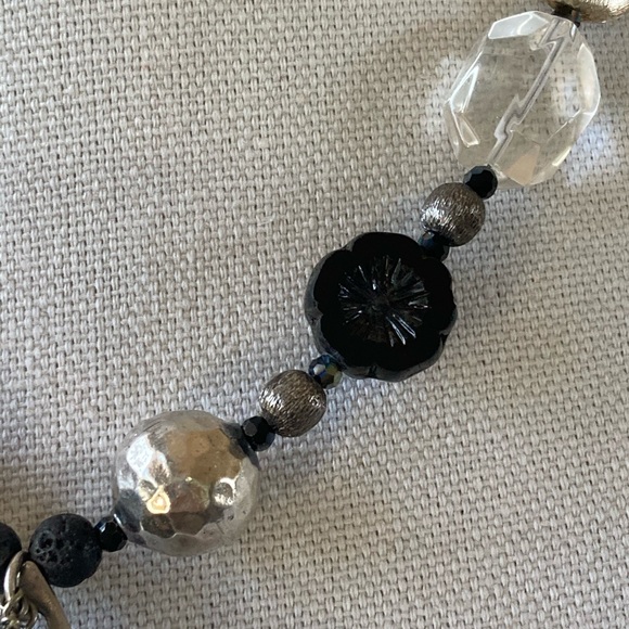 NWT Sterling Silver Crystal Quartz & Spinel Necklace w Star Pendant - Picture 5 of 13